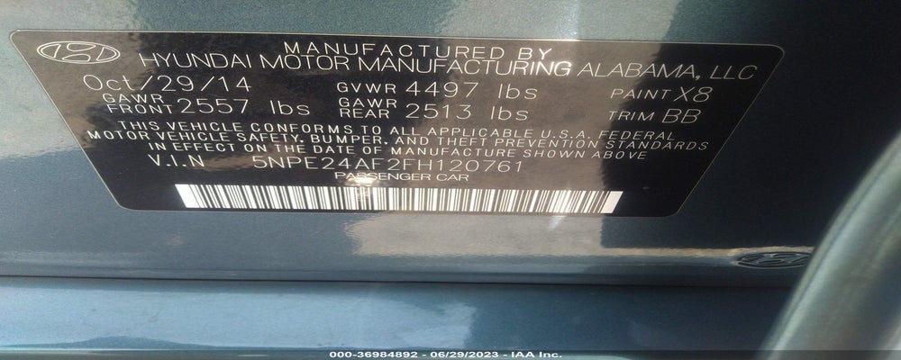 5NPE24AF2FH120761 2015 HYUNDAI SONATA photo no. 9