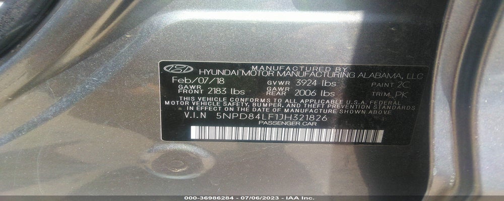 5NPD84LF1JH321826 2018 HYUNDAI ELANTRA photo no. 9