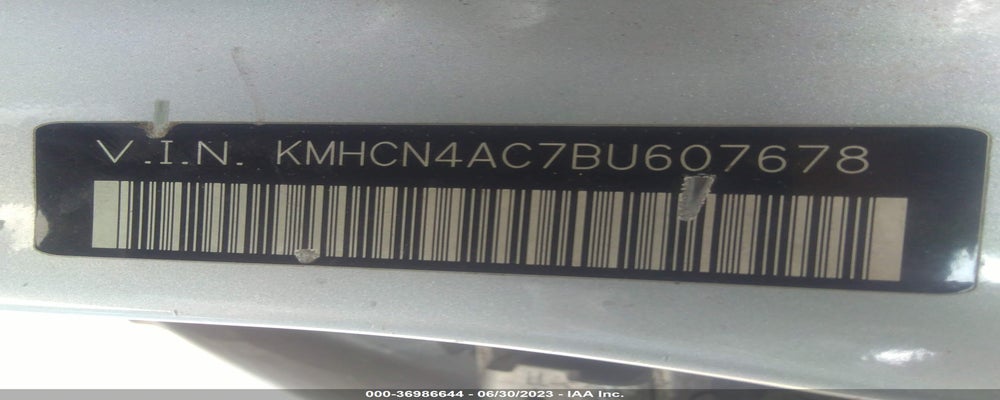 KMHCN4AC7BU607678 2011 HYUNDAI ACCENT photo no. 9