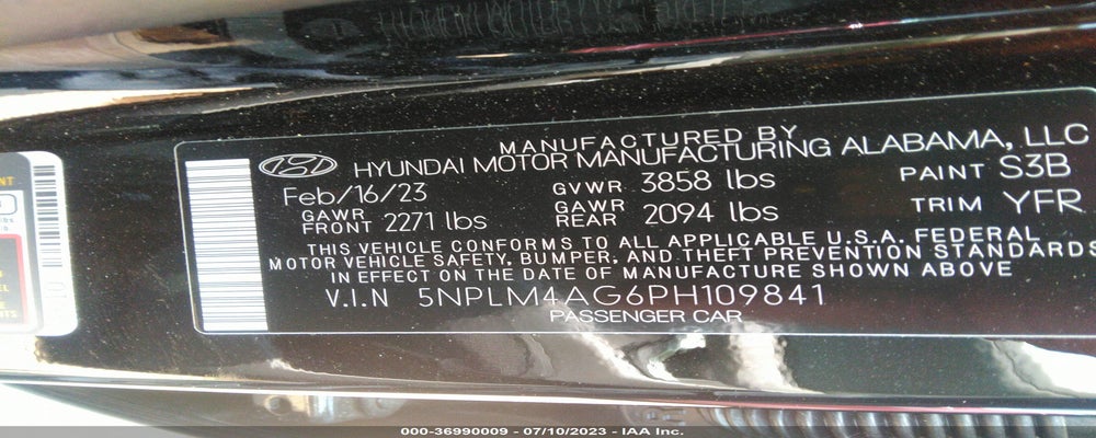 5NPLM4AG6PH109841 2023 HYUNDAI ELANTRA photo no. 9