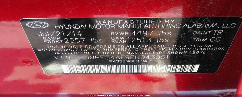 5NPE34AF9FH043061 2015 HYUNDAI SONATA photo no. 9