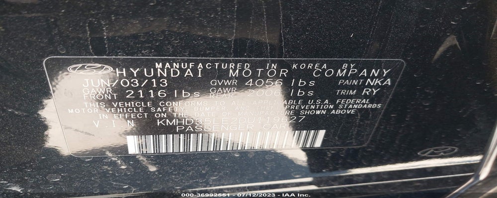 KMHD35LE2DU119627 2013 HYUNDAI ELANTRA GT photo no. 9