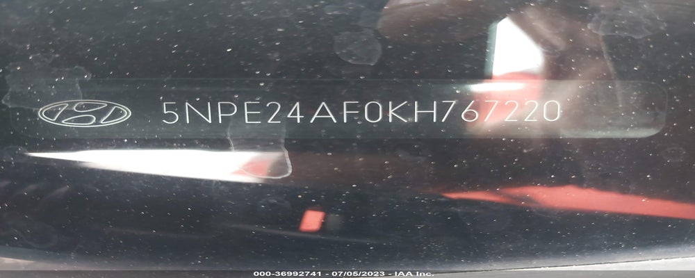5NPE24AF0KH767220 2019 HYUNDAI SONATA photo no. 9