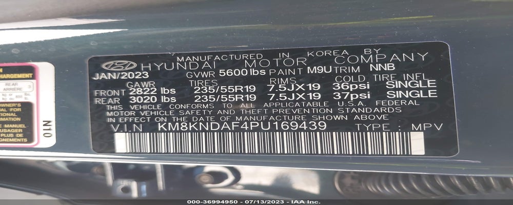 KM8KNDAF4PU169439 2023 HYUNDAI IONIQ 5 photo no. 9