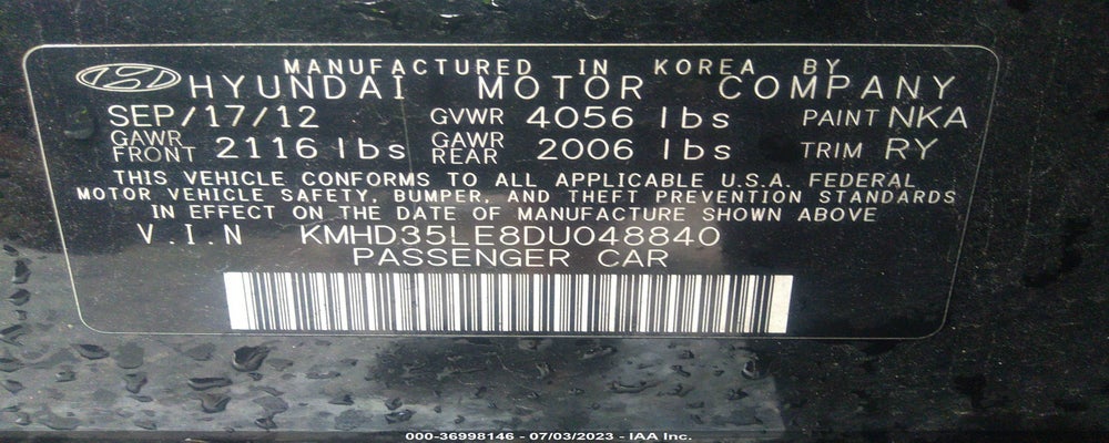 KMHD35LE8DU048840 2013 HYUNDAI ELANTRA GT photo no. 9