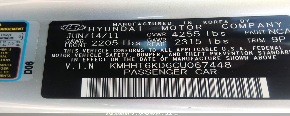 KMHHT6KD6CU067448 2012 HYUNDAI GENESIS COUPE photo no. 9