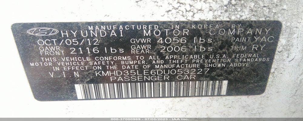 KMHD35LE6DU053227 2013 HYUNDAI ELANTRA GT photo no. 9