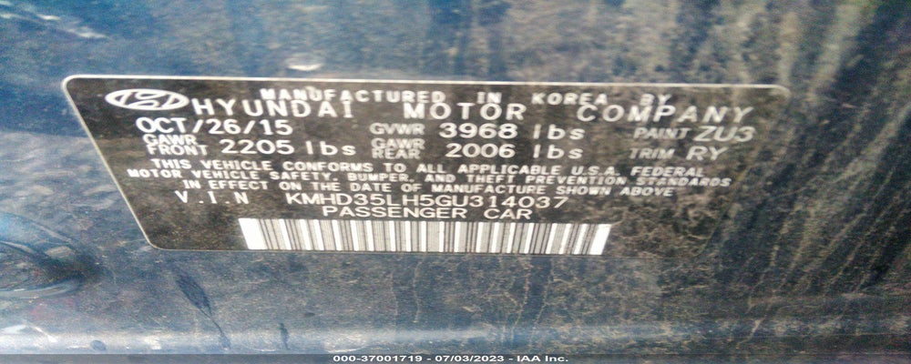 KMHD35LH5GU314037 2016 HYUNDAI ELANTRA GT photo no. 9