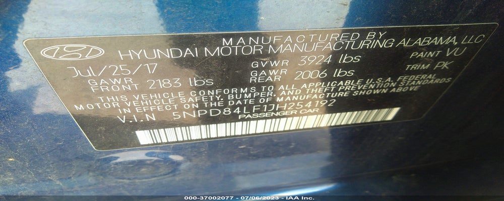 5NPD84LF1JH254192 2018 HYUNDAI ELANTRA photo no. 9