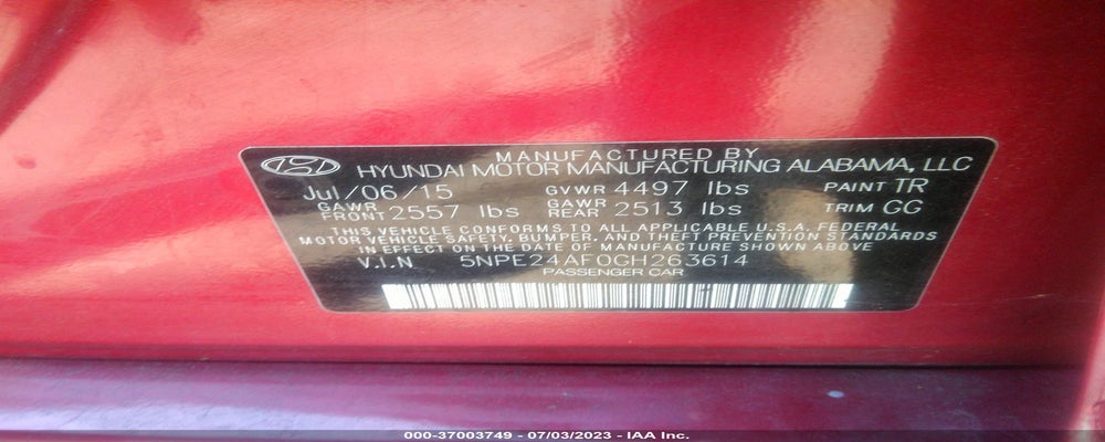 5NPE24AF0GH263614 2016 HYUNDAI SONATA photo no. 9