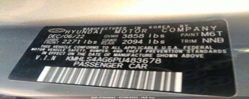 KMHLS4AG6PU483678 2023 HYUNDAI ELANTRA photo no. 9
