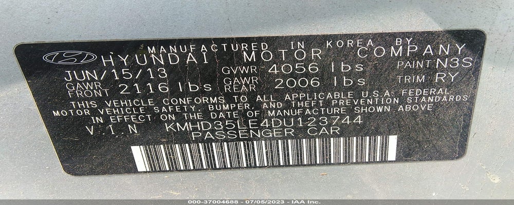 KMHD35LE4DU123744 2013 HYUNDAI ELANTRA GT photo no. 9