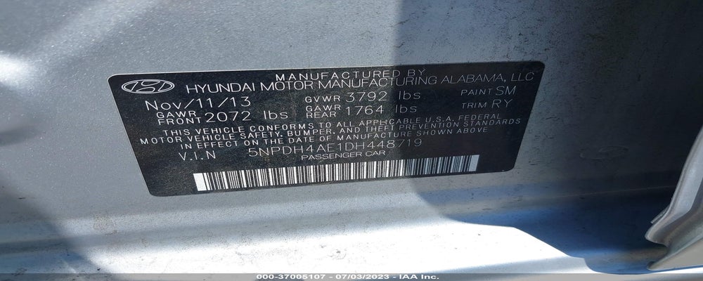 5NPDH4AE1DH448719 2013 HYUNDAI ELANTRA photo no. 9
