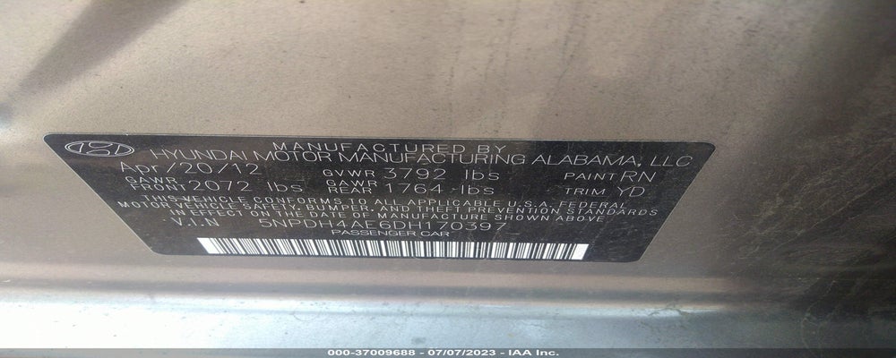 5NPDH4AE6DH170397 2013 HYUNDAI ELANTRA photo no. 9