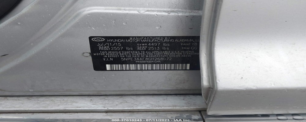 5NPE34AF8GH268072 2016 HYUNDAI SONATA photo no. 9
