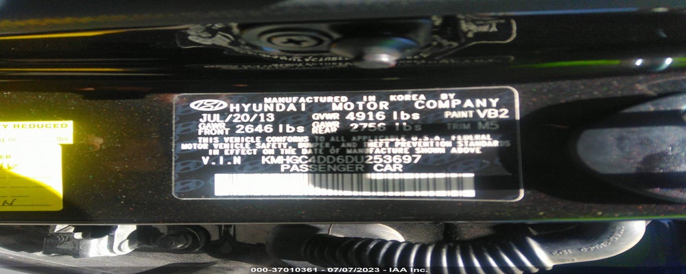 KMHGC4DD6DU253697 2013 HYUNDAI GENESIS photo no. 9