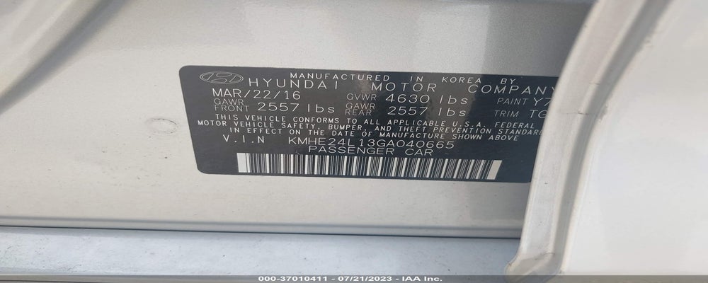 KMHE24L13GA040665 2016 HYUNDAI SONATA HYBRID photo no. 9