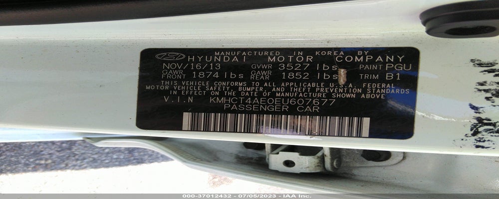 KMHCT4AE0EU607677 2014 HYUNDAI ACCENT photo no. 9
