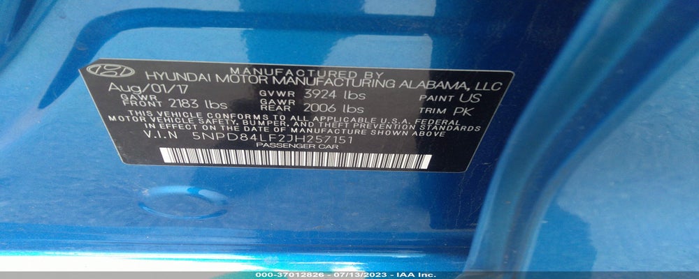 5NPD84LF2JH257151 2018 HYUNDAI ELANTRA photo no. 9