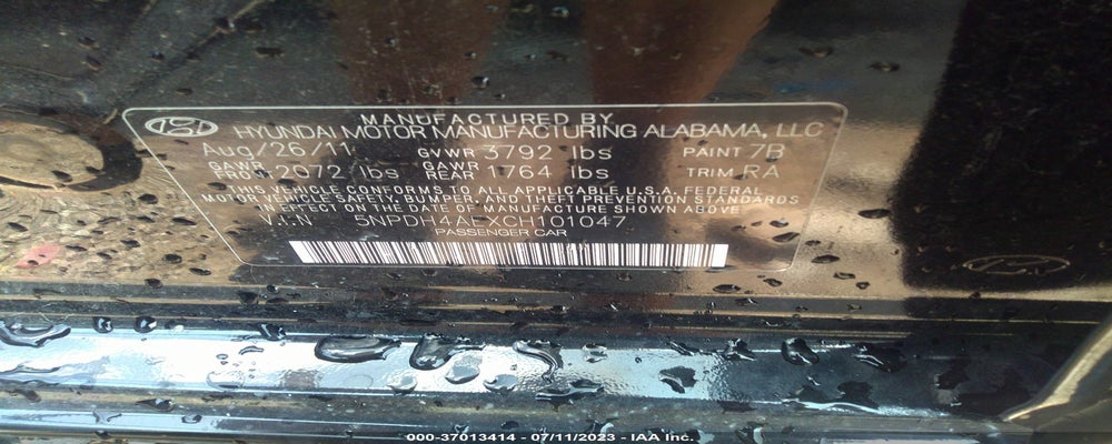 5NPDH4AEXCH101047 2012 HYUNDAI ELANTRA photo no. 9