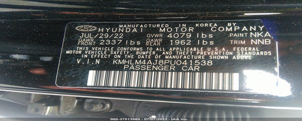 KMHLM4AJ8PU041538 2023 HYUNDAI ELANTRA HYBRID photo no. 9