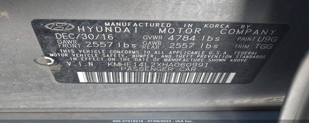 KMHE14L2XHA060991 2017 HYUNDAI SONATA PLUG-IN HYBRID photo no. 9