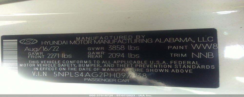 5NPLS4AG2PH097838 2023 HYUNDAI ELANTRA photo no. 9