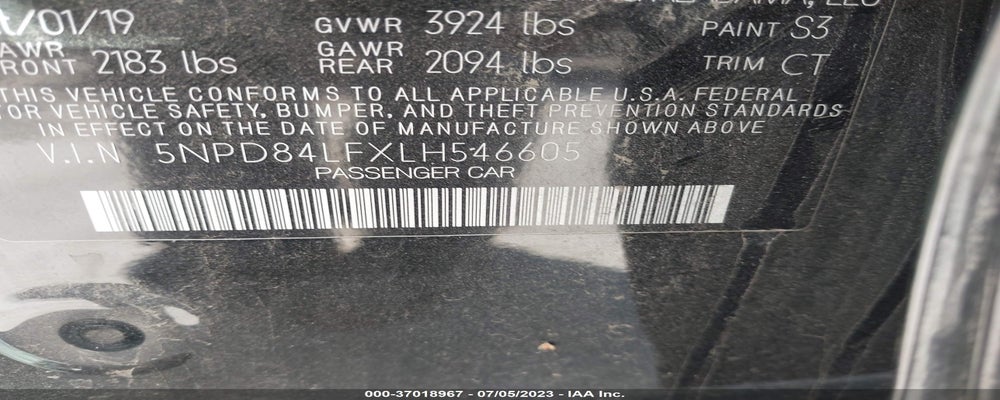 5NPD84LFXLH546605 2020 HYUNDAI ELANTRA photo no. 9