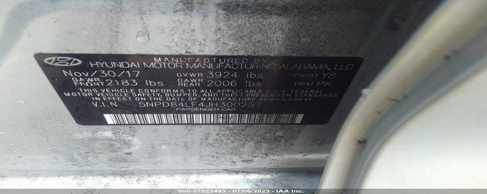5NPD84LF4JH300257 2018 HYUNDAI ELANTRA photo no. 9