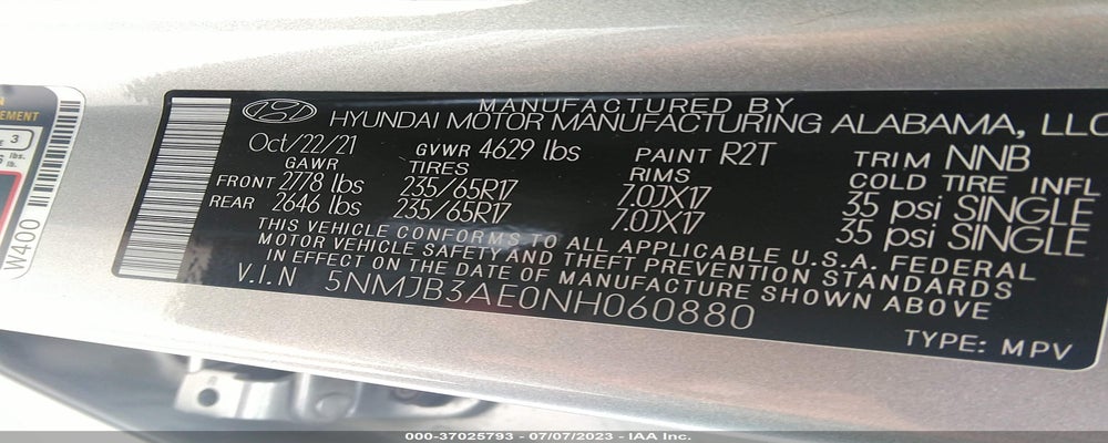 5NMJB3AE0NH060880 2022 HYUNDAI TUCSON photo no. 9