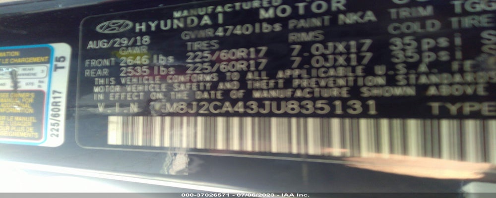 KM8J2CA43JU835131 2018 HYUNDAI TUCSON photo no. 9