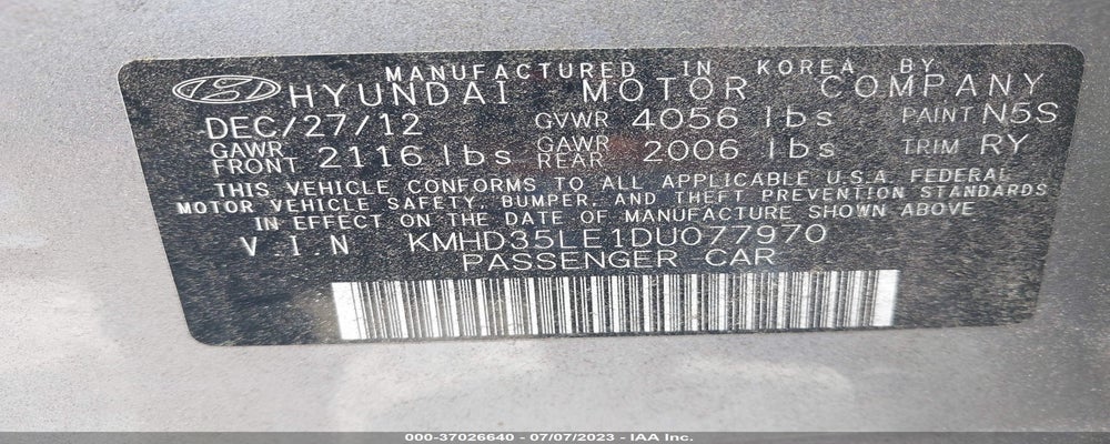KMHD35LE1DU077970 2013 HYUNDAI ELANTRA GT photo no. 9