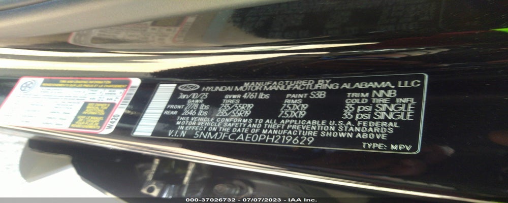 5NMJFCAE0PH219629 2023 HYUNDAI TUCSON photo no. 9