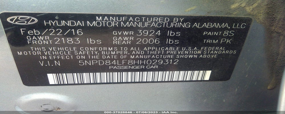 5NPD84LF8HH029312 2017 HYUNDAI ELANTRA photo no. 9