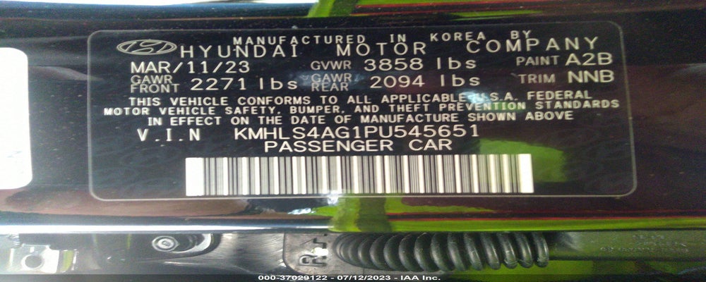 KMHLS4AG1PU545651 2023 HYUNDAI ELANTRA photo no. 9