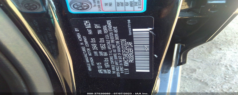 KMHCT5AE2FU232236 2015 HYUNDAI ACCENT photo no. 9