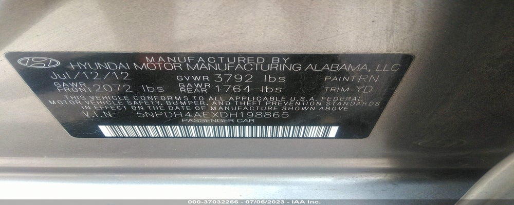 5NPDH4AEXDH198865 2013 HYUNDAI ELANTRA photo no. 9