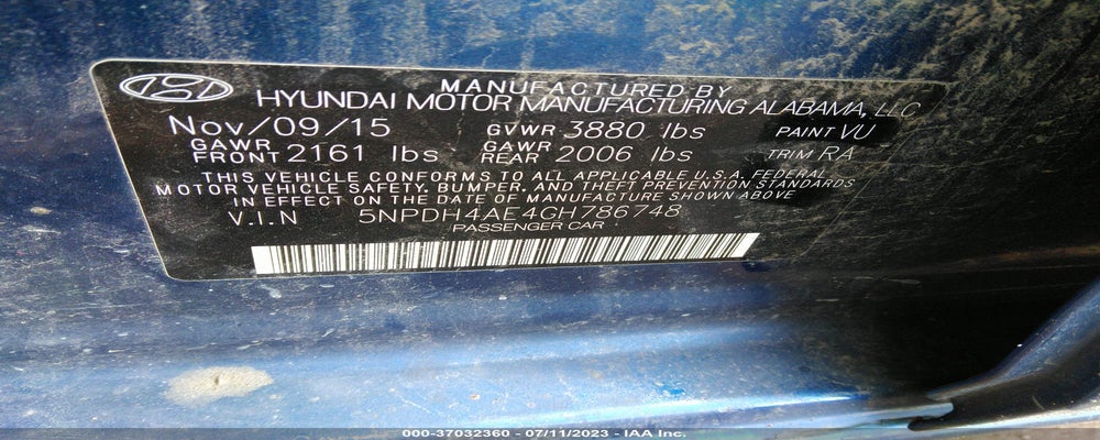 5NPDH4AE4GH786748 2016 HYUNDAI ELANTRA photo no. 9
