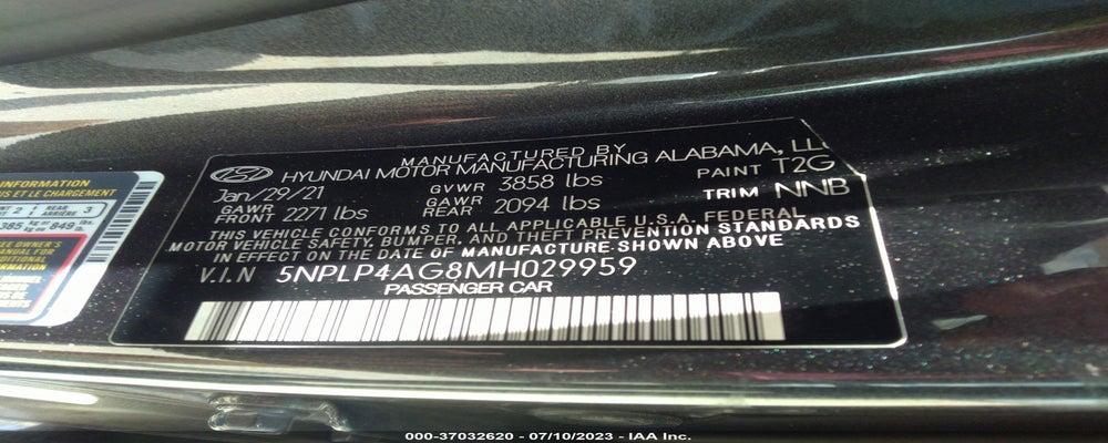 5NPLP4AG8MH029959 2021 HYUNDAI ELANTRA photo no. 9