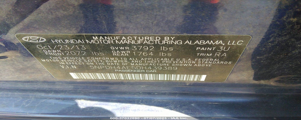 5NPDH4AE5DH439389 2013 HYUNDAI ELANTRA photo no. 9