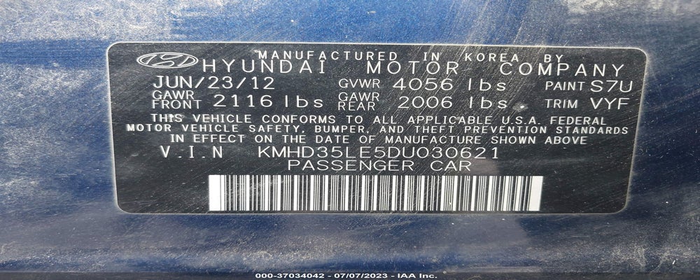 KMHD35LE5DU030621 2013 HYUNDAI ELANTRA GT photo no. 9