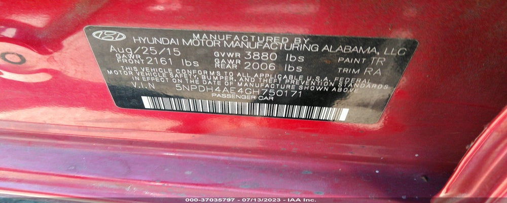 5NPDH4AE4GH750171 2016 HYUNDAI ELANTRA photo no. 9