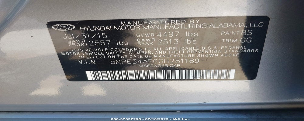 5NPE34AF6GH281189 2016 HYUNDAI SONATA photo no. 9