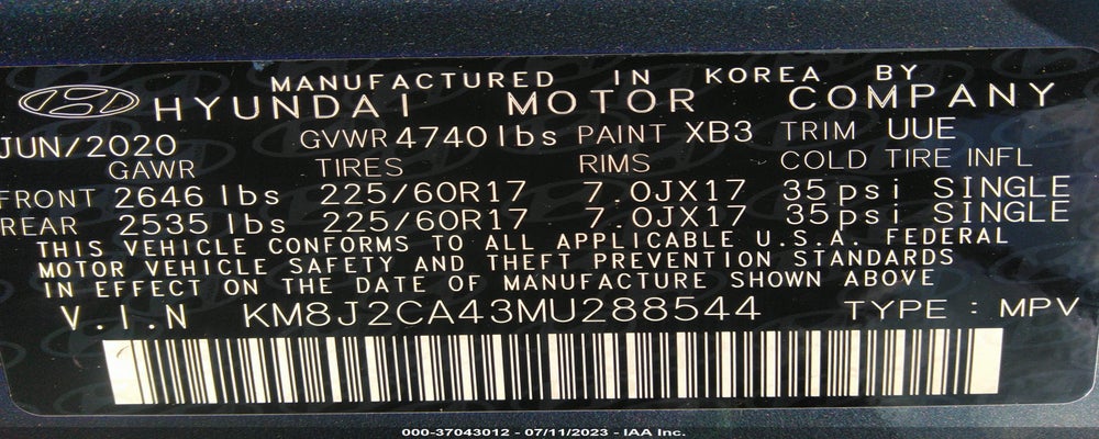 KM8J2CA43MU288544 2021 HYUNDAI TUCSON photo no. 9