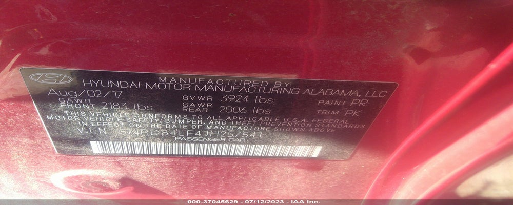 5NPD84LF4JH257541 2018 HYUNDAI ELANTRA photo no. 9