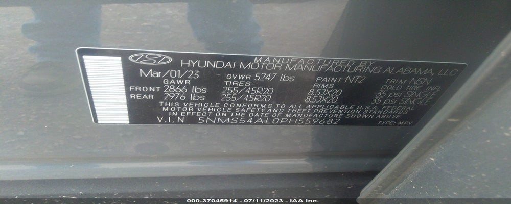 5NMS54AL0PH559682 2023 HYUNDAI SANTA FE photo no. 9