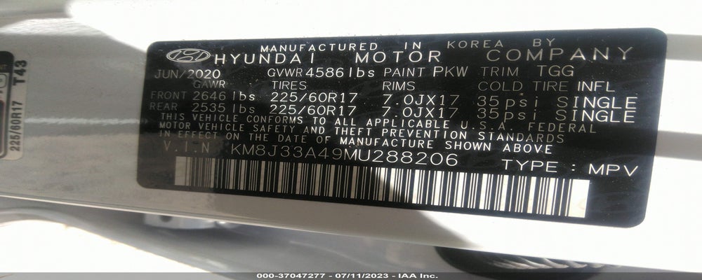 KM8J33A49MU288206 2021 HYUNDAI TUCSON photo no. 9