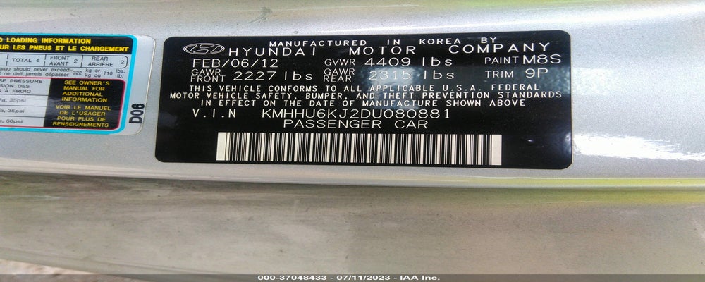 KMHHU6KJ2DU080881 2013 HYUNDAI GENESIS COUPE photo no. 9