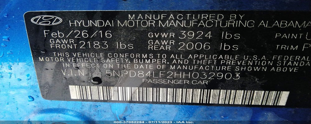 5NPD84LF2HH032903 2017 HYUNDAI ELANTRA photo no. 9