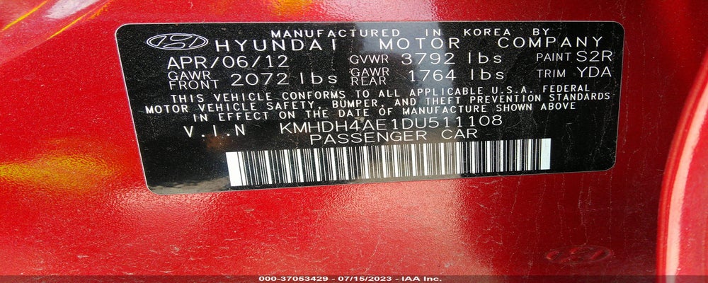 KMHDH4AE1DU511108 2013 HYUNDAI ELANTRA photo no. 9